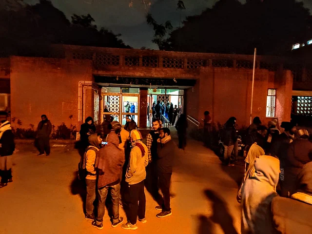 The Sabarmati hostel where people ran to for cover.