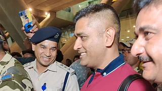 Image result for dhoni at chennai airport