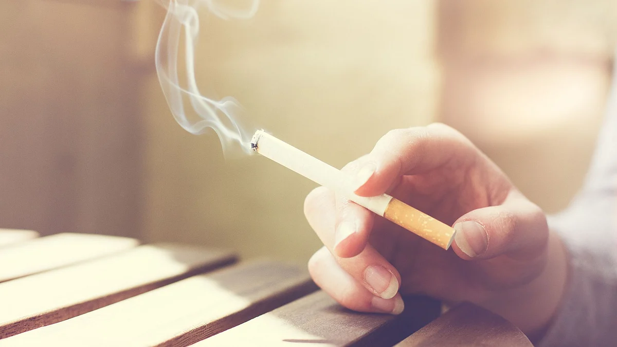 Nicotine in cigarettes is harmful for the bones.