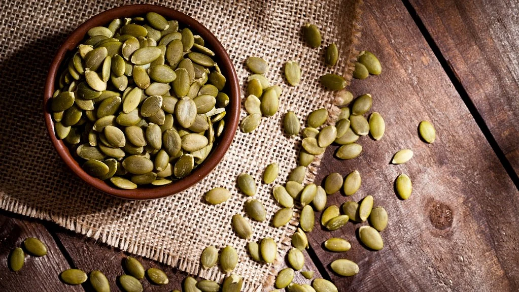 Pumpkin seeds are packed with magnesium, which helps one relax by regulating blood pressure.