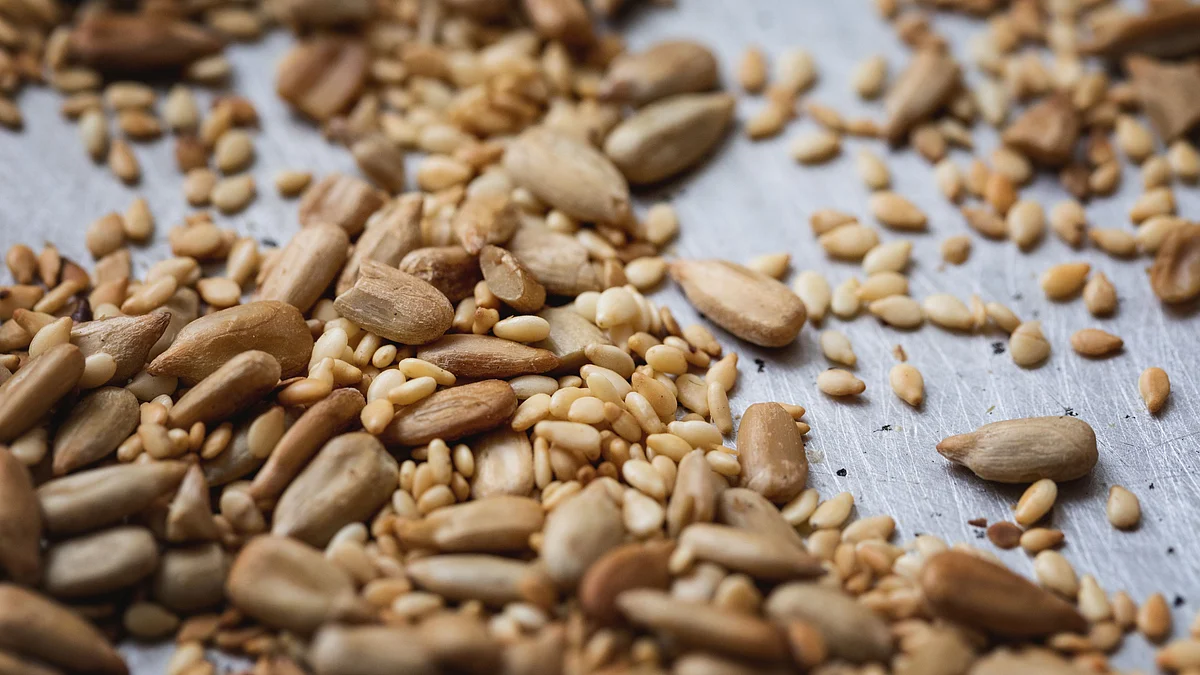 Pumpkin and sesame seeds are excellent sources of magnesium