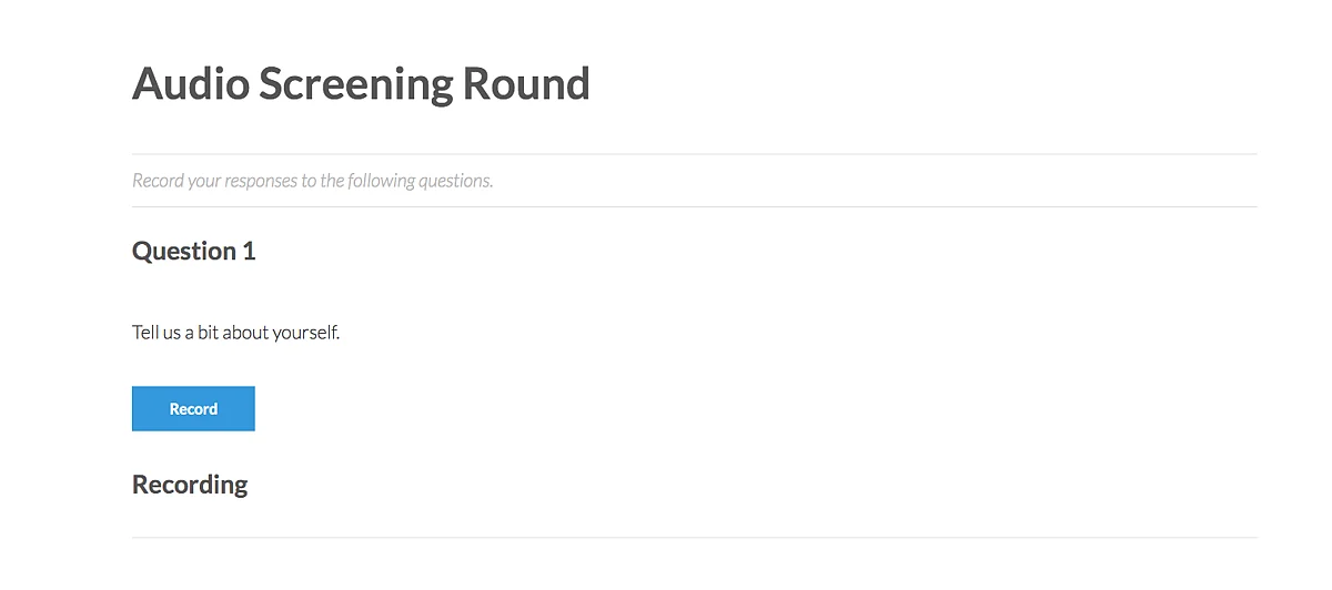Audio Round