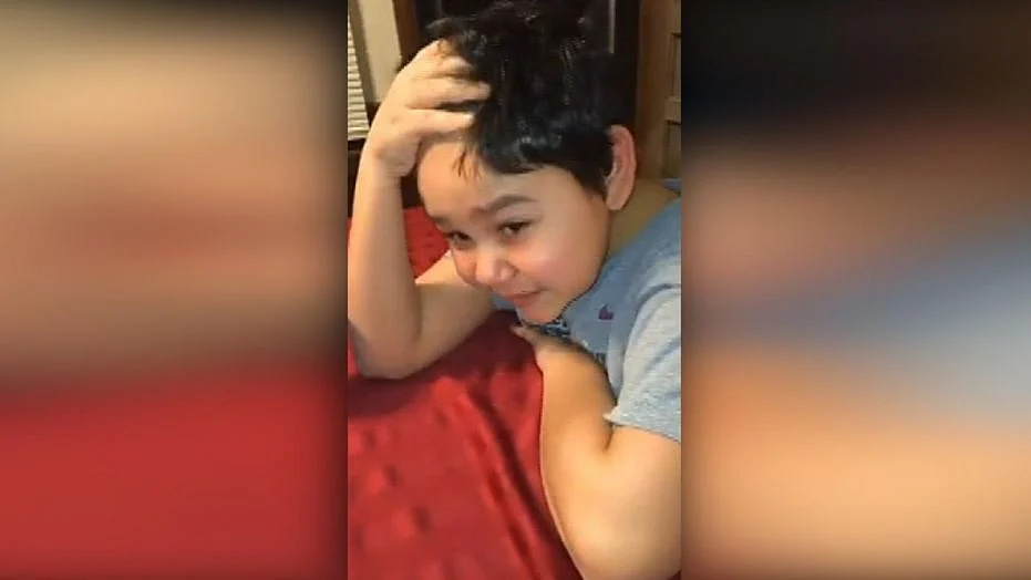 9 year old boy having his last chemotherapy pill and crying tears of joy is going viral