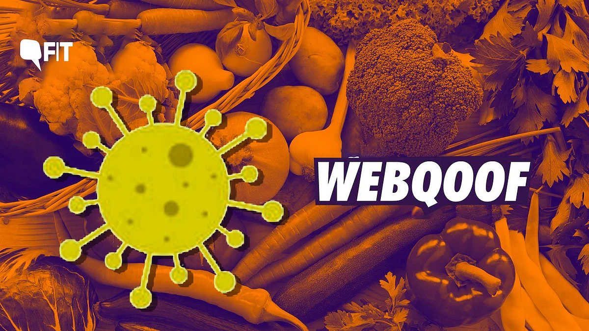 A viral poster claims that the disease has not been observed in a single vegetarian person.