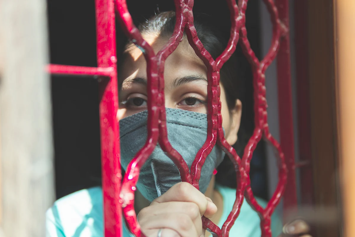Representation image of Indians in the lockdown.