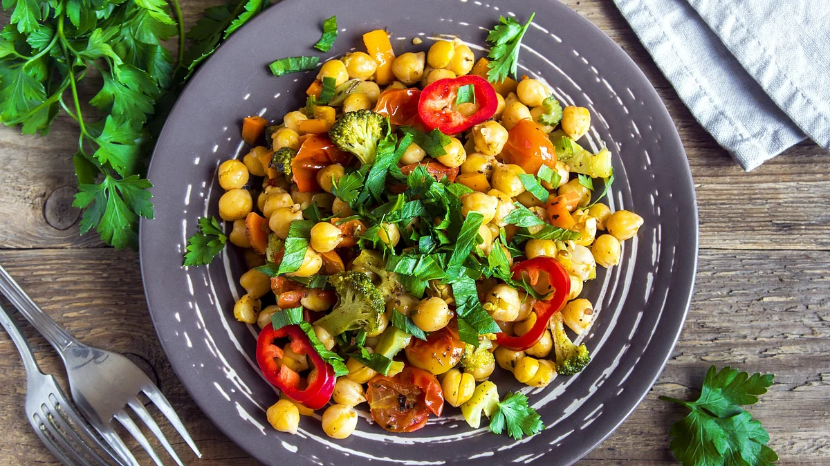 This healthy salad is super quick to make.