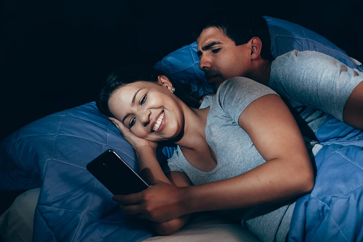 "Last week I saw her speaking to someone on the phone. I presume she is having sex with him."