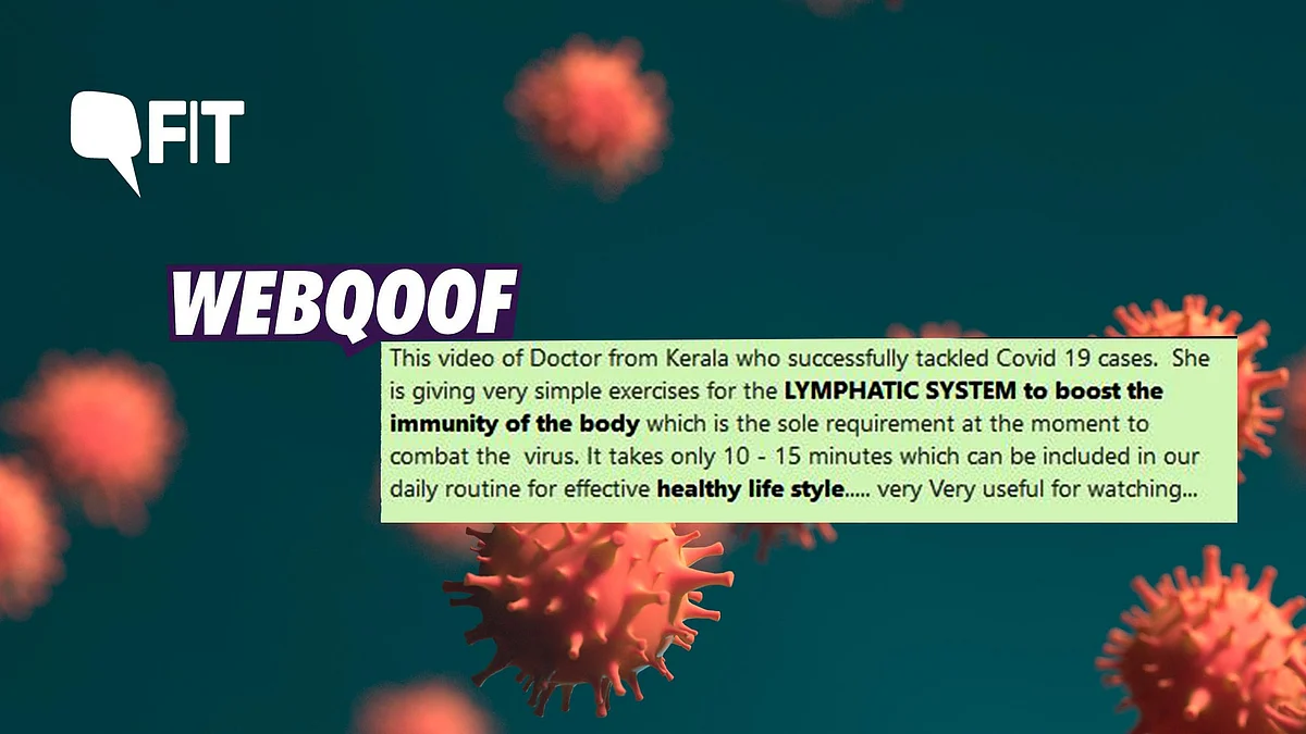 Exercise can contribute to general good health and therefore to a healthy immune system.