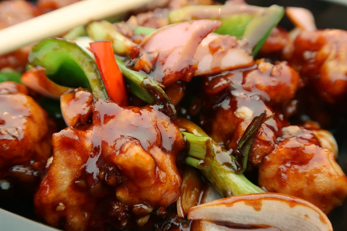 Chinese chicken and mushrooms