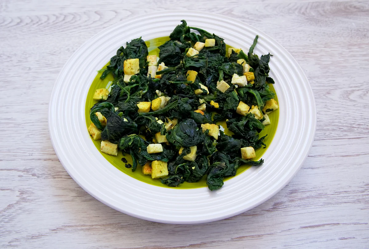 Spinnach Tofu