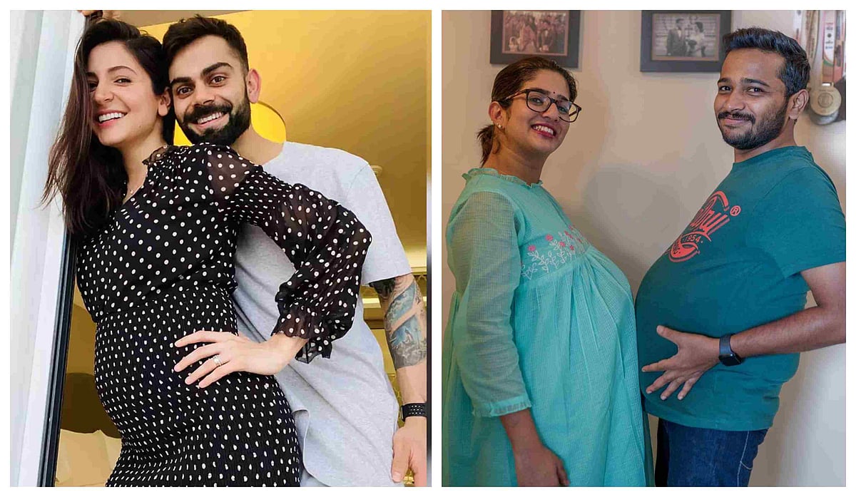 Trend ஆகும் We Are Pregnant கலாச்சாரம் Virat Kohli முதல் Basil Joseph