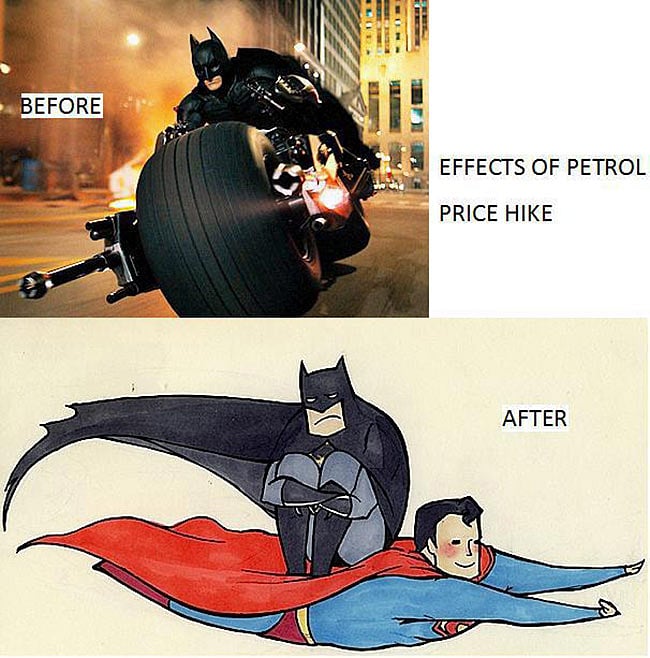 Batman Riding Superman Meme