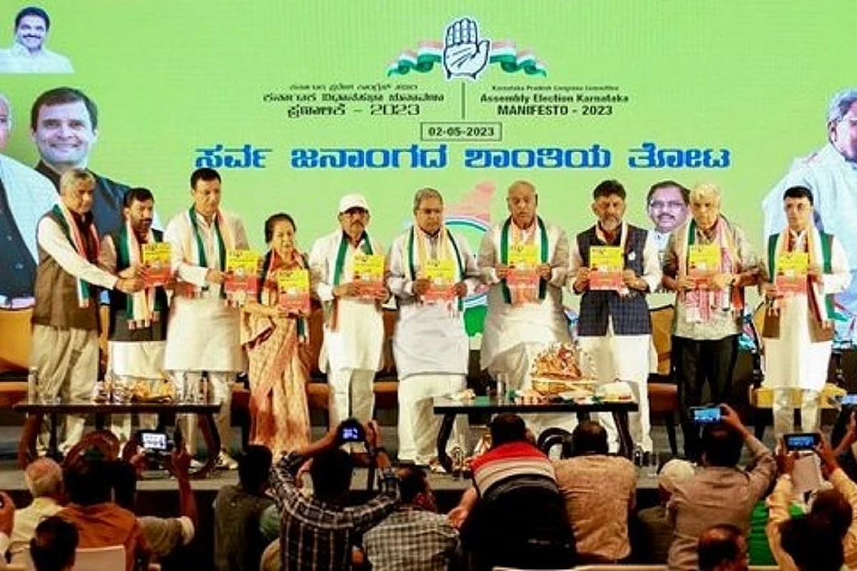 Congress manifesto promises action against Bajrang Dal, PFI for hate Congress manifesto promises action against Bajrang Dal, PFI for hate