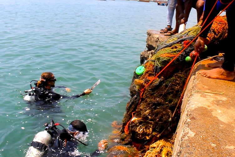 400 kg of ‘ghost nets’ removed from the Kerala seabed in just 90 minutes