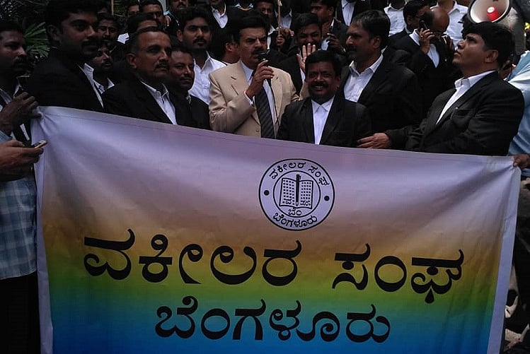 Advocates in Karnataka abstain from court work protesting over Justice