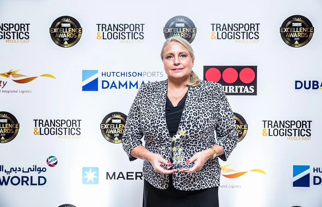 Marita Mitschein accepts the award