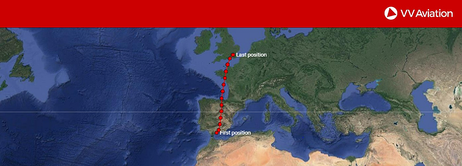 Figure 6: Example ADS-B Journey.