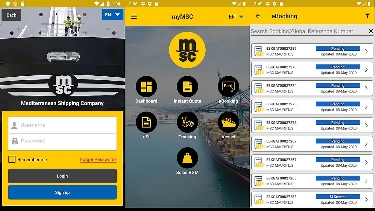 MSC's 'Instant Quote' Function Goes Live