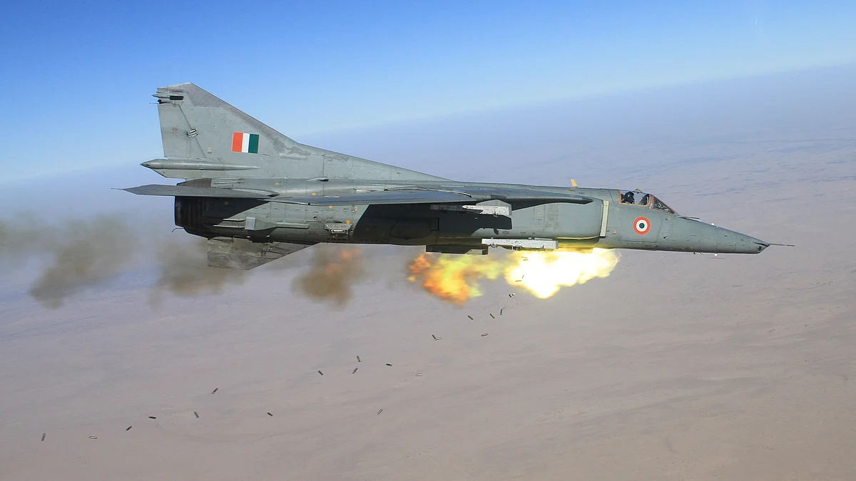 34 साल की सेवाओं के बाद आज सेवामुक्त होगा मिग 27, आज 27 दिसंबर को होगी अलविदा उड़ान ।