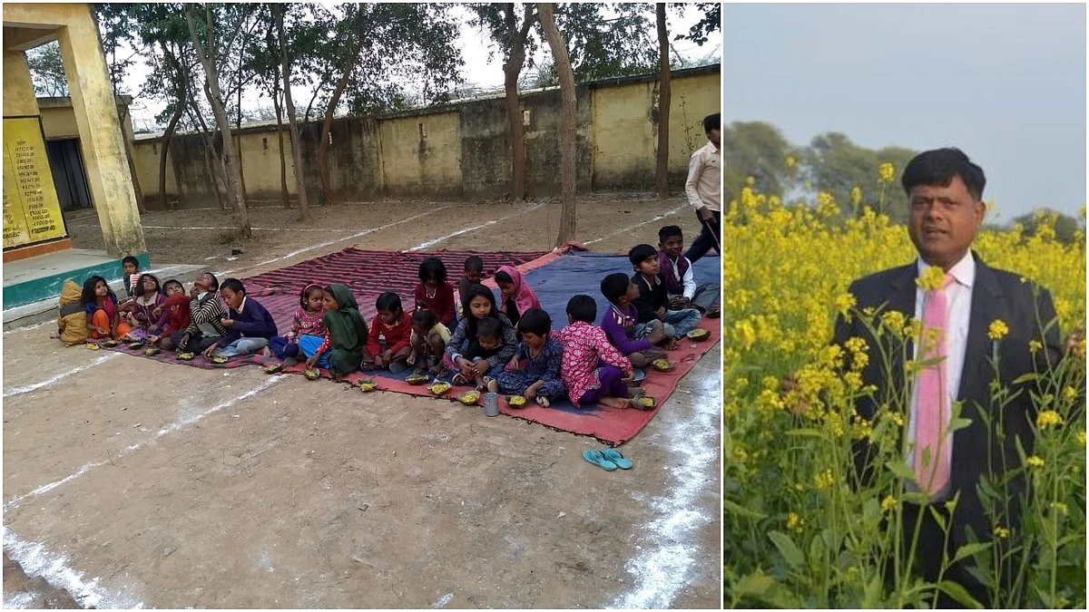 बाँदा: प्रधानमंत्री की चाय पर चर्चा के बाद जिलाधिकारी की अलाव पर चौपाल।