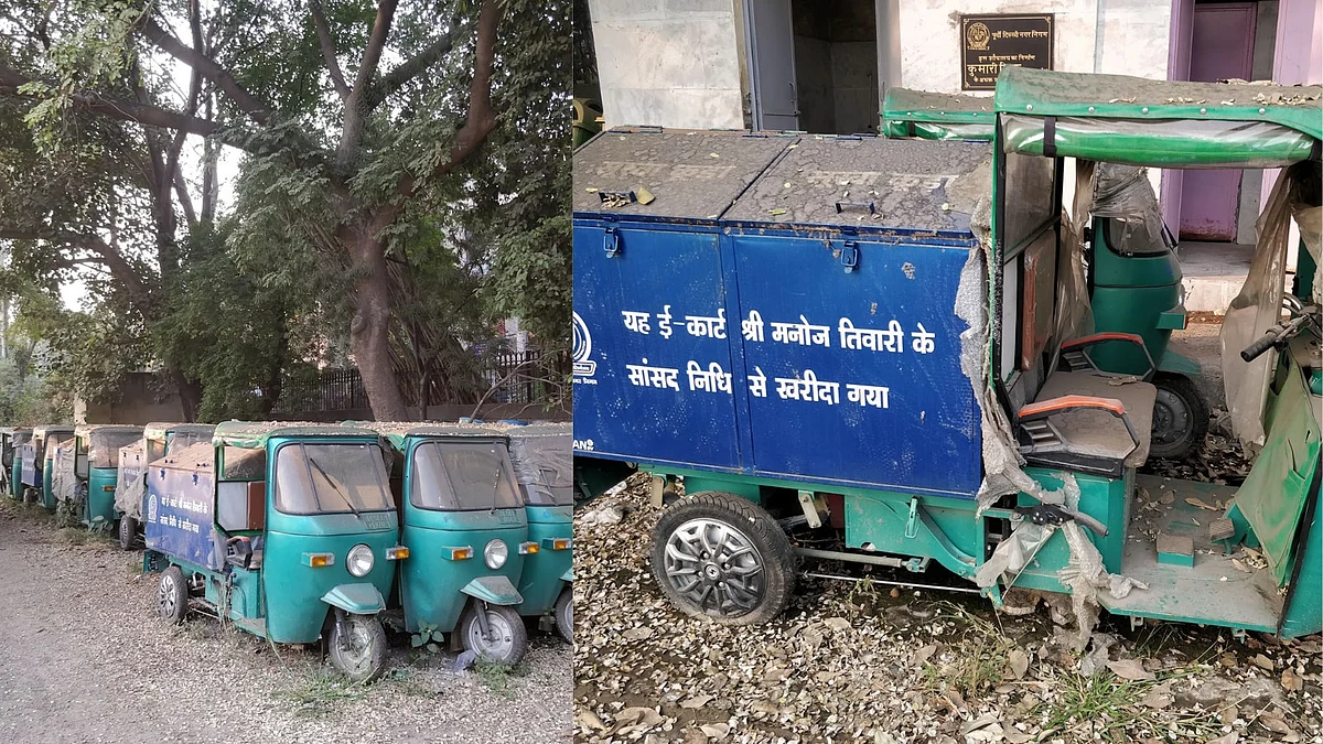 सांसद निधि से खरीदे गए कूड़ा ढोने वाले वाहन खुद कूड़ा हो गए