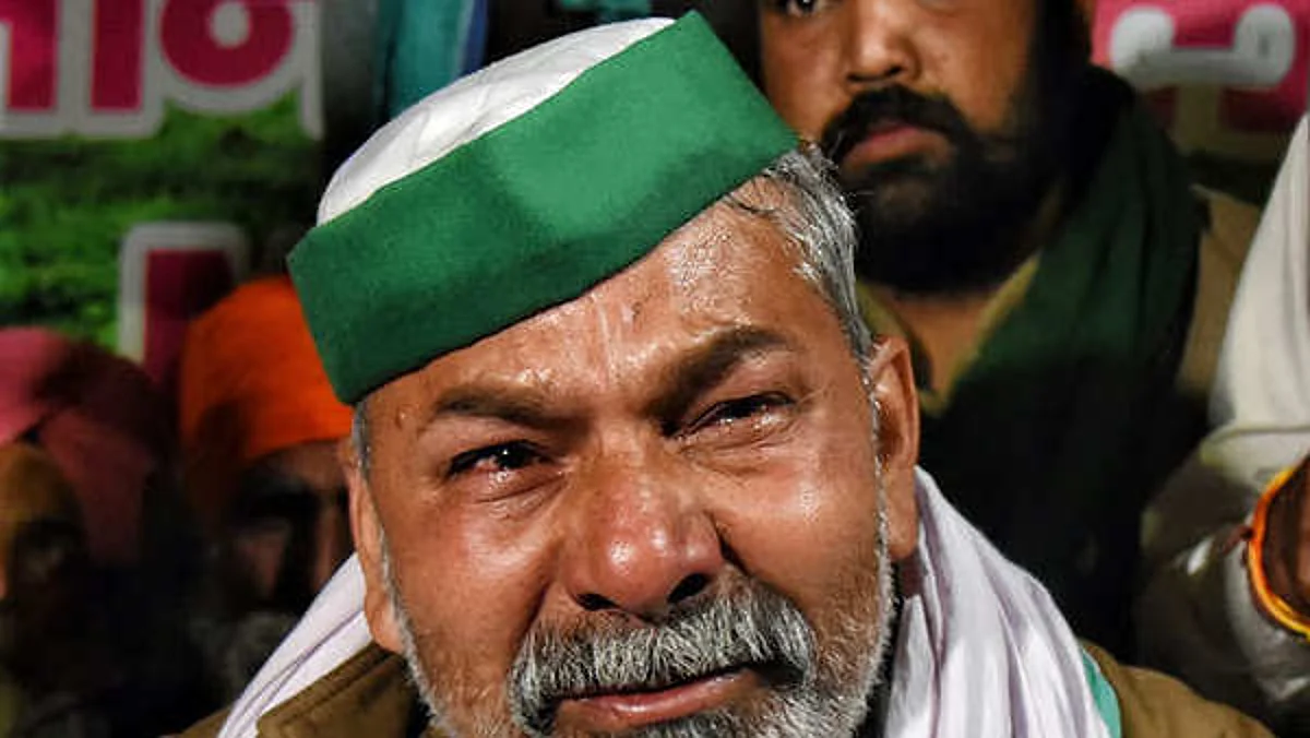क्या राकेश टिकैत का नेतृत्व अब आंसुओ के भरोसे है?