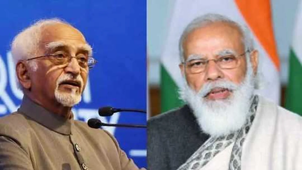 हामिद अंसारी अपनी किताबी बातों को भी सही तरीके से नही रख पाए