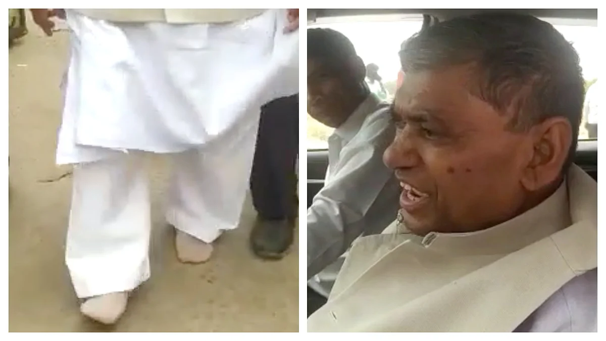 आगरा: BJP विधायक के जूते ही हो गए चोरी, जलती जमीन पर नंगे पांव चलते दिखे, फिर ये कहा