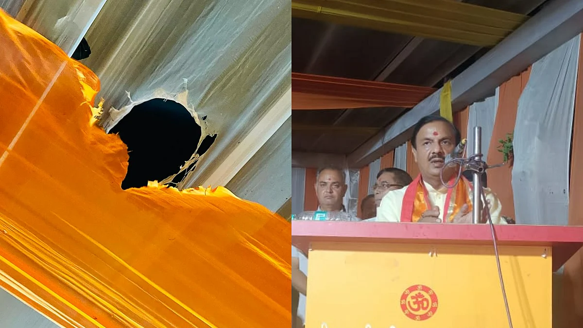 गौतमबुद्ध नगर: टेंट में आग लगने से BJP सांसद महेश शर्मा समेत कई नेताओं की सुरक्षा में चूक