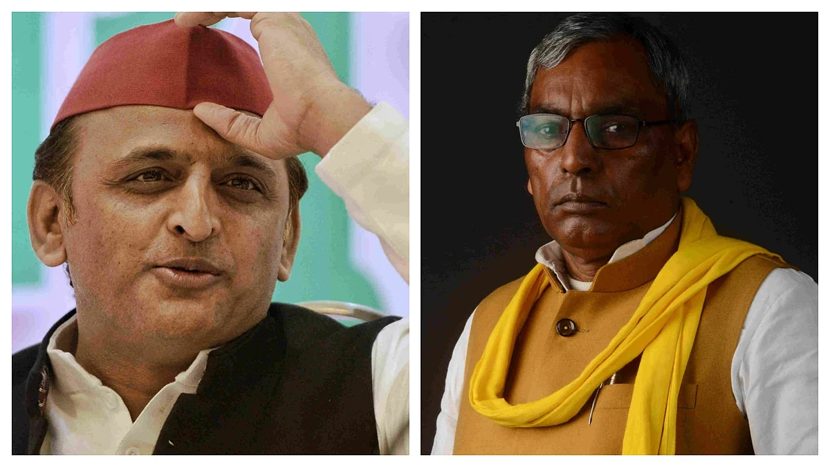 अखिलेश यादव और ओम प्रकाश राजभर.