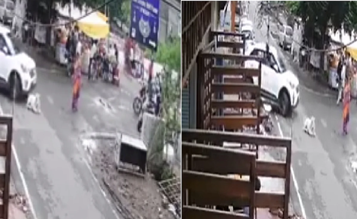 कानपुर: गाय के बछड़े को कार वाले ने कुचला, सामने आया सीसीटीवी फुटेज, एफआईआर दर्ज
