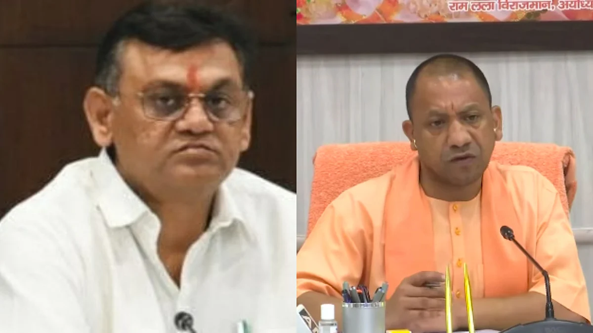 दिनेश खटीक और योगी आदित्यनाथ