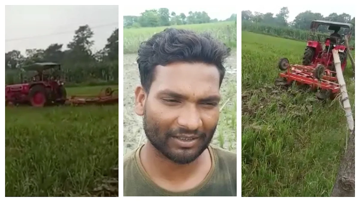 लखीमपुर खीरी: आवारा पशुओं से परेशान था किसान, गुस्से में आकर ट्रैक्टर से जोत दी 3 एकड़ फसल