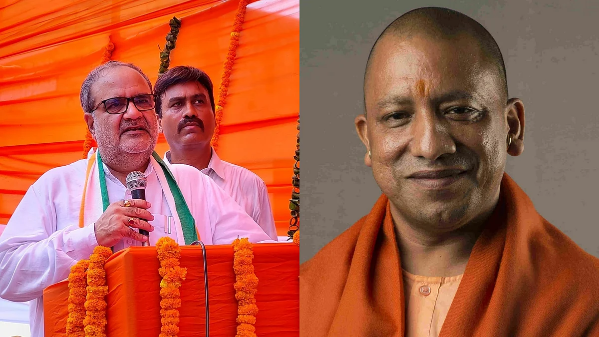भूपेंद्र चौधरी और सीएम योगी.