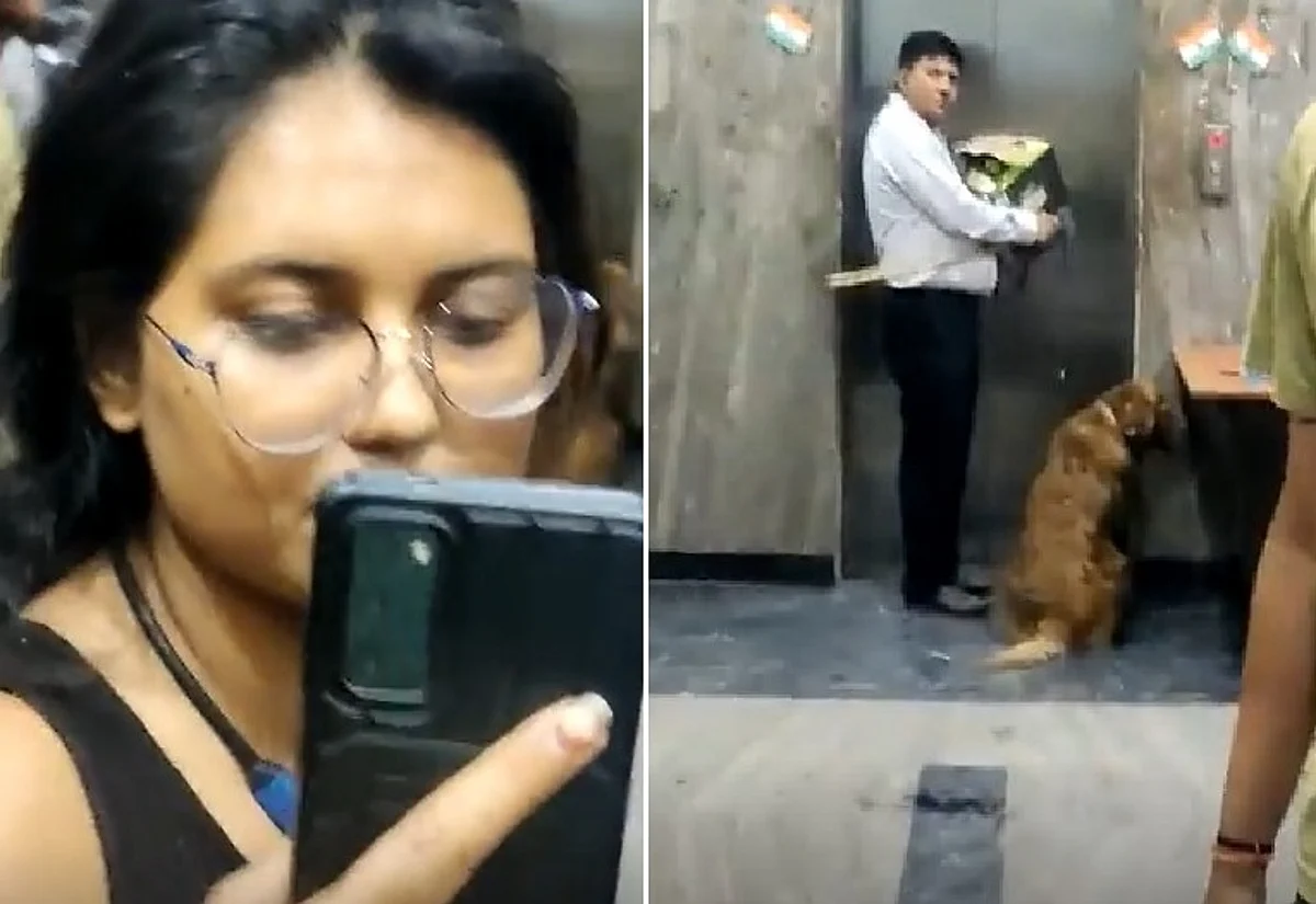 ग्रेटर नोएडा: लिफ्ट में डॉगी ले जाने को लेकर दो महिलाएं आपस में भिड़ीं, वीडियो वायरल