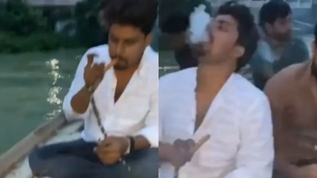 प्रयागराज: गंगा नदी में नाव पर बैठकर हुक्का और नॉनवेज पार्टी करने वाले 2 युवक गिरफ्तार