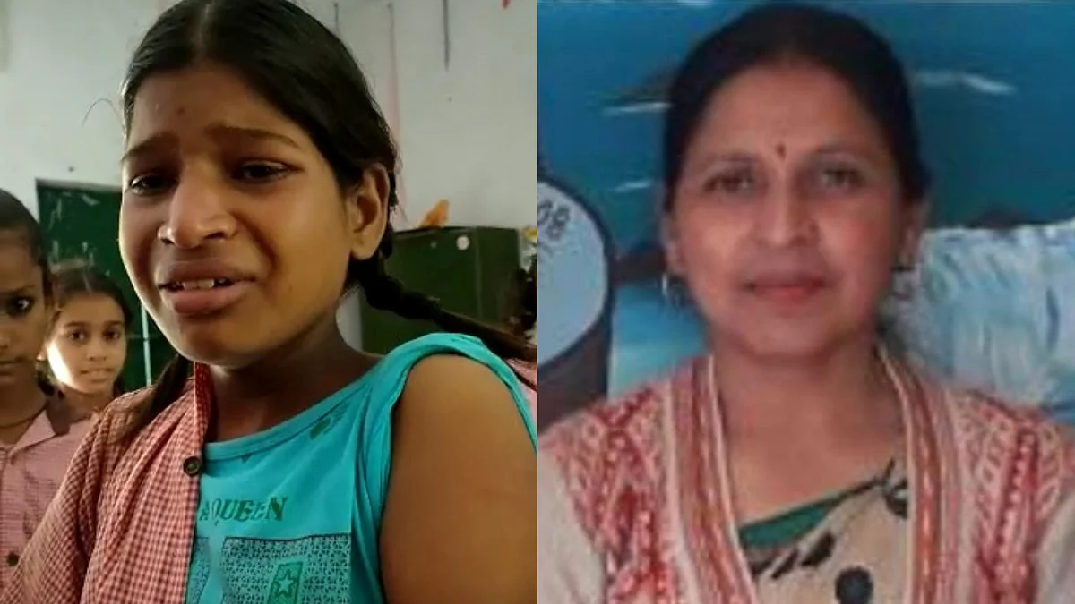 फिरोजाबाद: मिड-डे मील में दूध मांगने पर प्रधानाध्यापिका ने छात्राओं को बेरहमी से पीटा