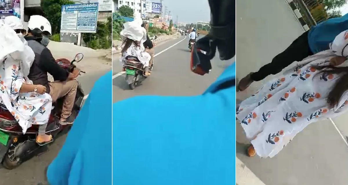 आगरा: पत्नी को BF के साथ स्कूटी पर घूमते देख पति ने किया हाई वोल्टेज ड्रामा, Video वायरल