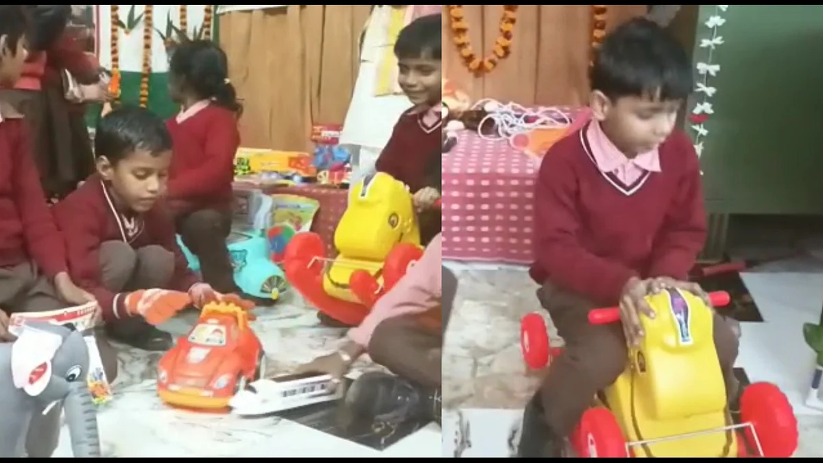 पढ़ाई के साथ-साथ खेल भी: वाराणसी के इस सरकारी स्कूल में खुली खिलौना लाइब्रेरी