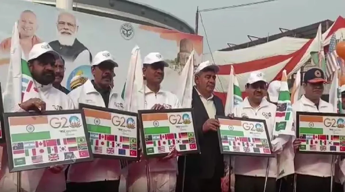 जी-20 के कार्यक्रम को लेकर वॉकथॉन में दिखा काशीवासियों का उत्साह, लोगो की हुई लॉन्चिंग