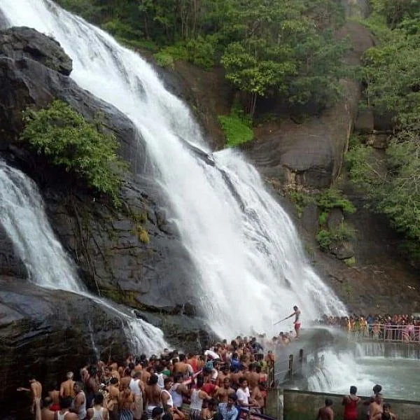 களைகட்டியது குற்றாலம் சீசன்.. அருவிகளில் குவியும் மக்கள் கூட்டம்!