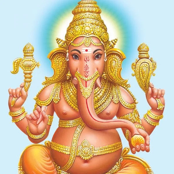 மனித வடிவாகத் தும்பிக்கை இன்றி பிள்ளையார்