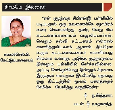 பள்ளிக் கல்விக் கட்டணம்... திட்டமிட்டால் திண்டாட்டம் இல்லை!