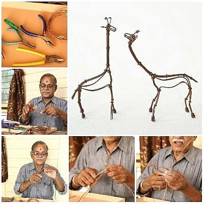 உலகின் 200 கலைஞர்களில் இவரும் ஒருவர்! #WireSculpture