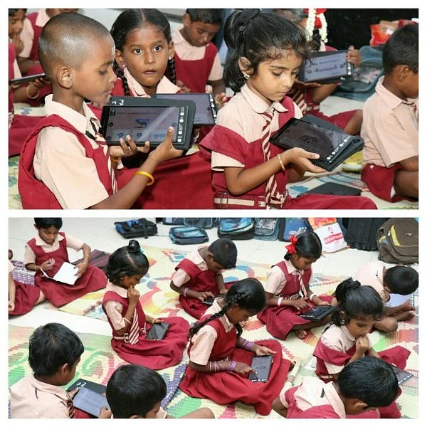 கையடக்க கணினியில் தேர்வு எழுதி ஆச்சரியப்படுத்தும் ராமநாதபுரம் நகராட்சி பள்ளி சுட்டிகள்!