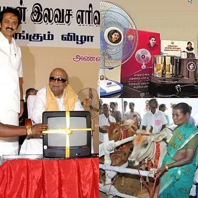 வெற்றிக்கு உதவும் தேர்தல் இலவசங்கள்... அடுத்த 5 ஆண்டும் இலவச மழை கொட்டும்!