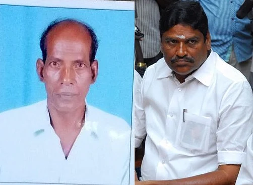 அமைச்சரின் பாதுகாப்பு வாகனம் மோதி விவசாயி பலி- கண்டுகொள்ளாத எம்.சி.சம்பத்