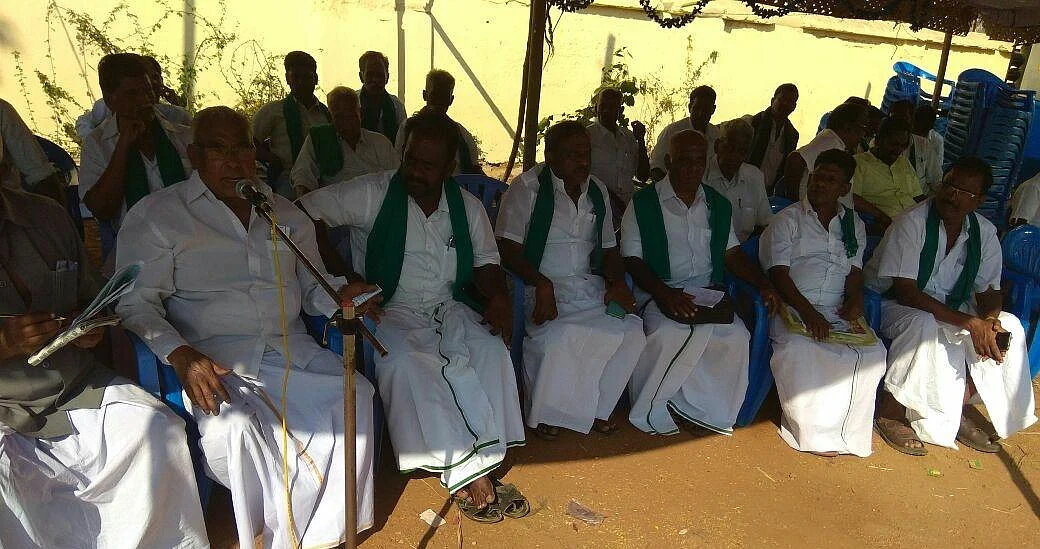 ’’உரிமைகள் அனைத்தும் பறிபோய்விடுமோ என்ற அச்சத்தில் விவசாயிகள் இருக்கிறார்கள்!’’ - போராட்டத்தில் கொதித்த பி.ஆர்.பாண்டியன்