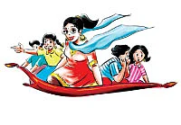 மாயா டீச்சரின் மந்திரக் கம்பளம் !