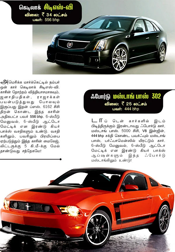 2012 இன்டர்நேஷனல் கார்கள்